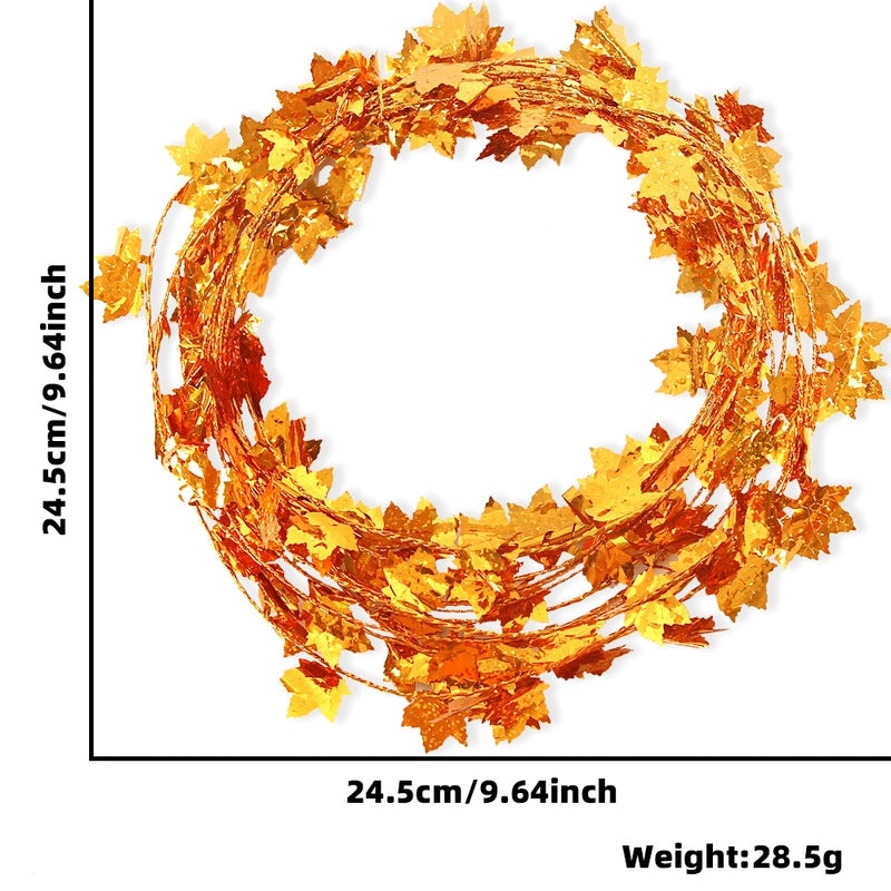 Thanksgiving Maple Leaf Hanging Ornaments Nordic Classic Metal Decor for Harvest Festival|Home Decor