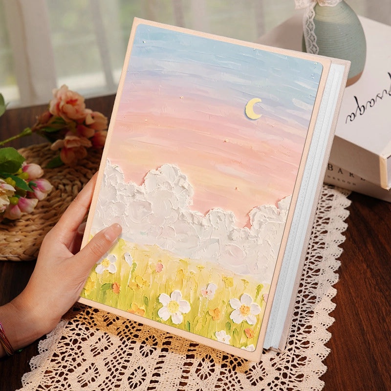 Colorful Oil Painting Suede Photo Album for Daily Fairy Princess Style|Home & Living - Photo Albums & Accessories