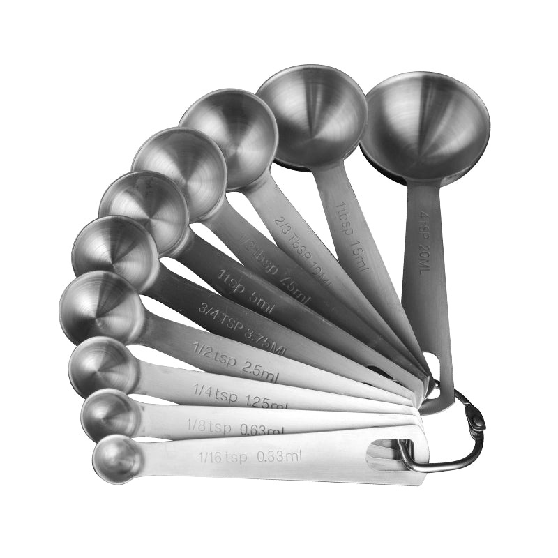 304 Stainless Steel Measuring Spoons Set of 5 for Baking Coffee and Kitchen Use|Kitchen Tools & Gadgets