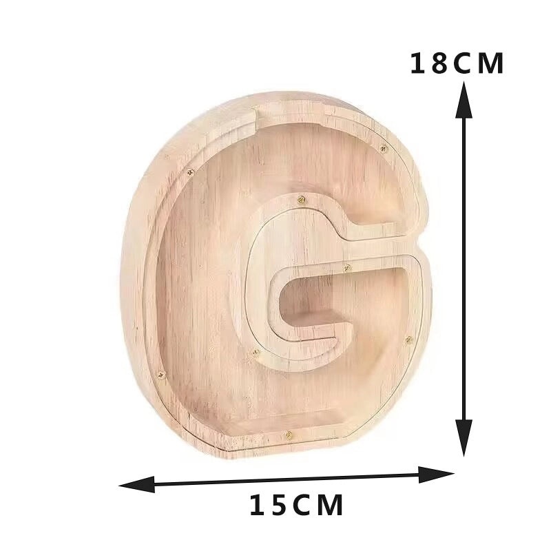 Piggy Bank Wooden Letter Toy for Kids | Educational Wooden Toys