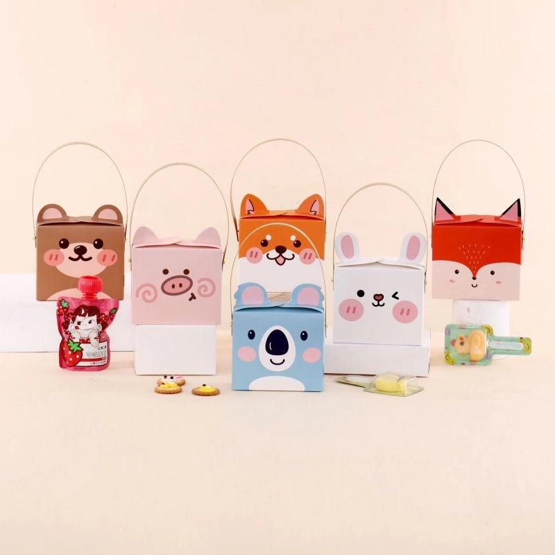 Adorable Animal-Themed Paper Gift Bags for Birthday Party Wrapping Supplies|Gift Wrap & Party Supplies
