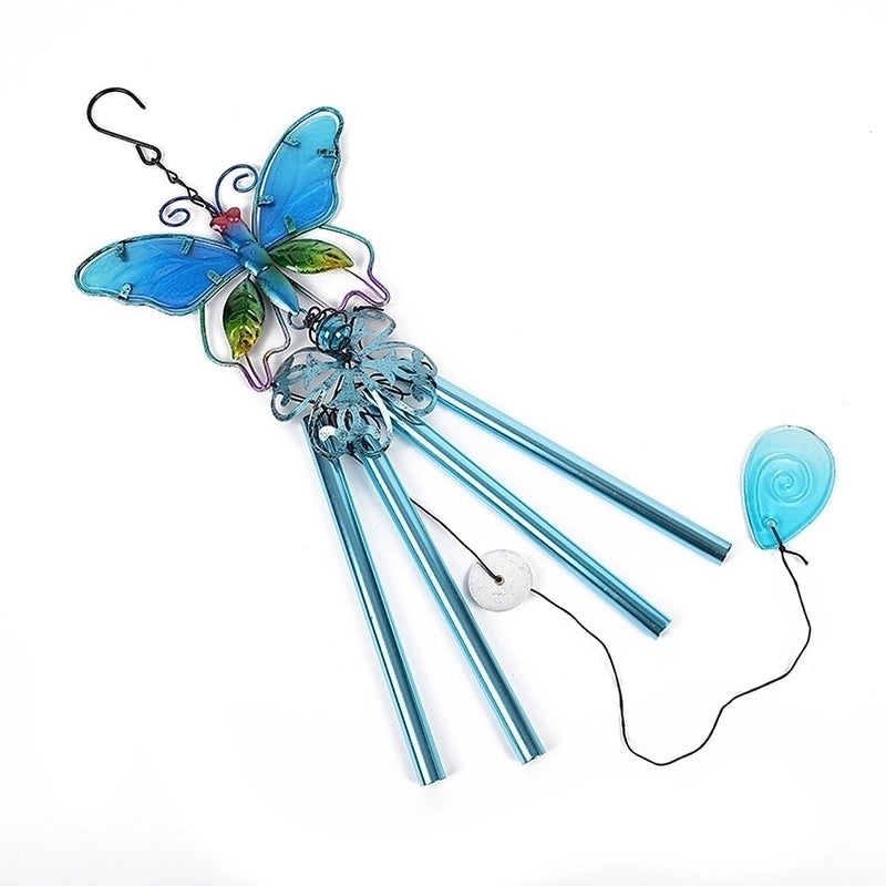 Whimsical Butterfly Metal Wind Chime Wall Decor|Outdoor Garden Hanging Ornaments