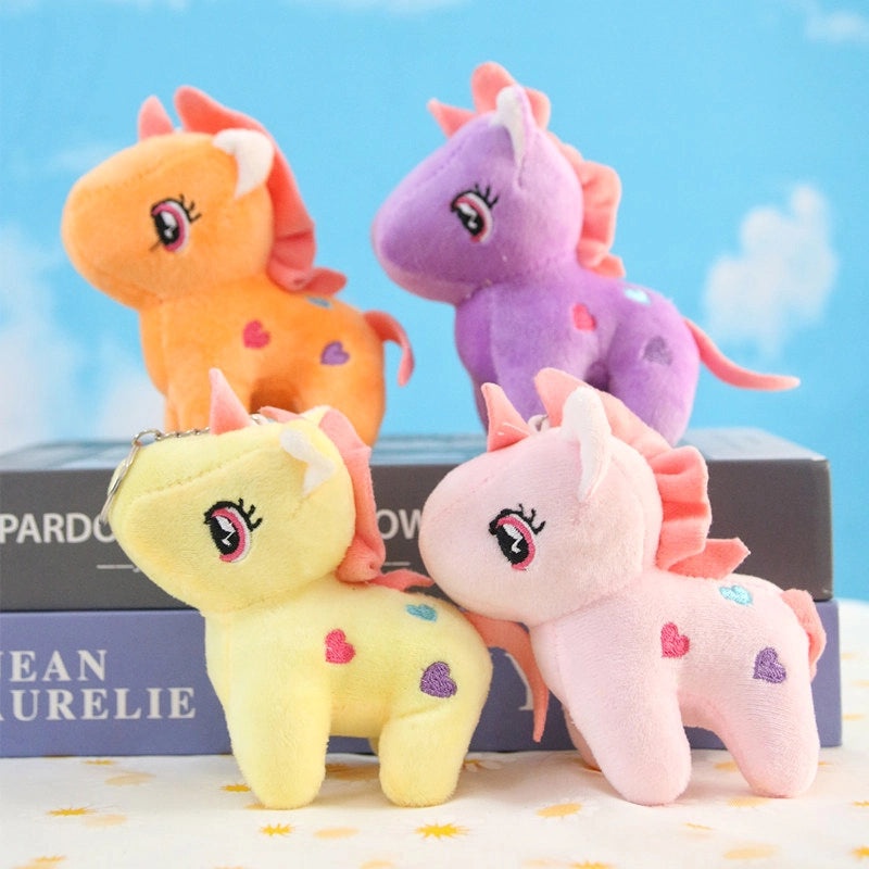 Pony Wedding Plush Doll Keychain Pendant Cute Little Pony Toy Charm|Accessories & Keychains
