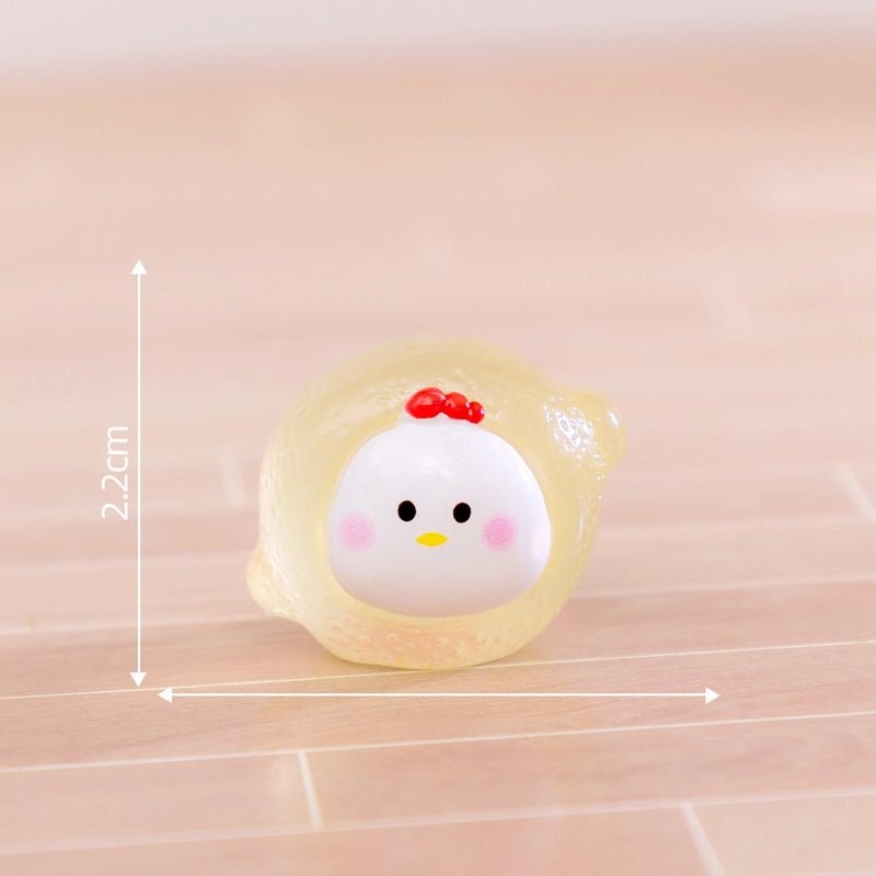 Fluorescent Micro Zodiac Fruit DIY Decorations Cute Small Ornaments for Car and Desktop | Home Decor Accessories