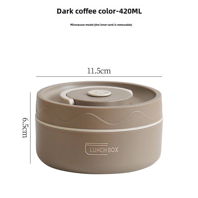 304 Stainless Steel Double-layer Insulated Lunch Box with Lid Portable Sealed Multi-compartment Food Container|Lunch Boxes & Containers