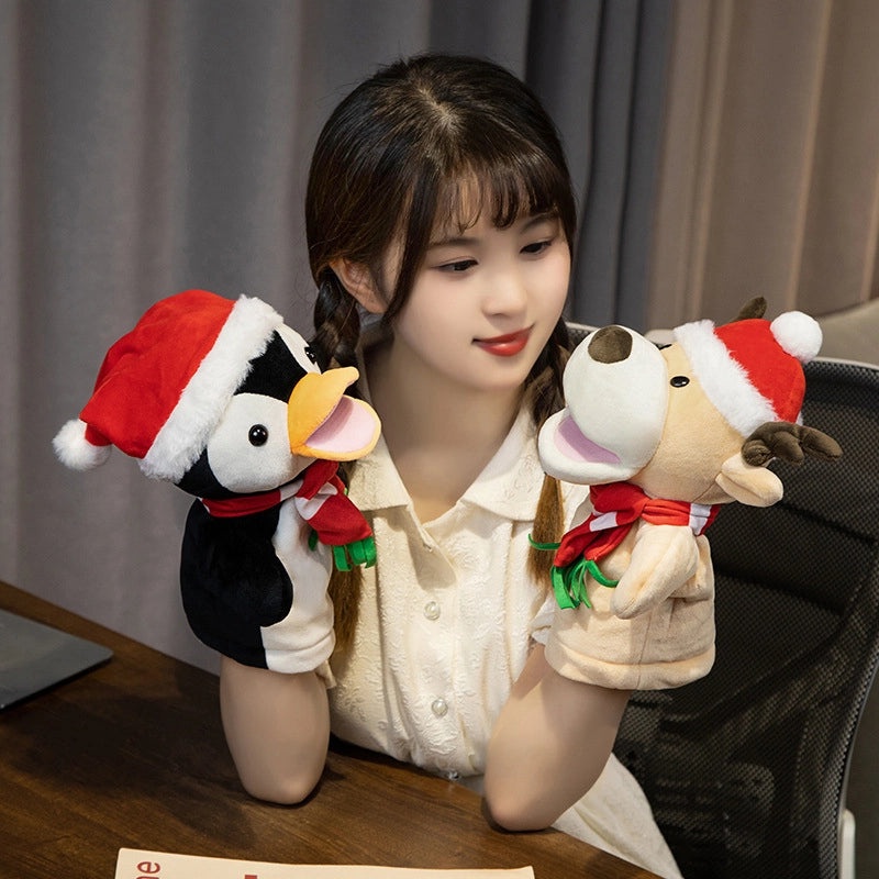 Christmas Plush Toys Santa Claus Penguin Elk Soft Stuffed Animals with PP Cotton | Plush Toys & Stuffed Animals
