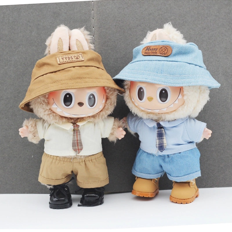 10CM Cotton EXO Doll Shirt and 17CM Doll Base Shirt with Shorts Set|Doll Clothes & Accessories