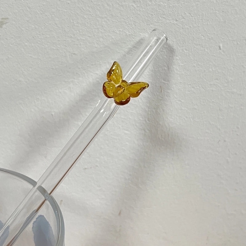 Animal Design Glass Drinking Straw | Kitchen & Dining Accessories