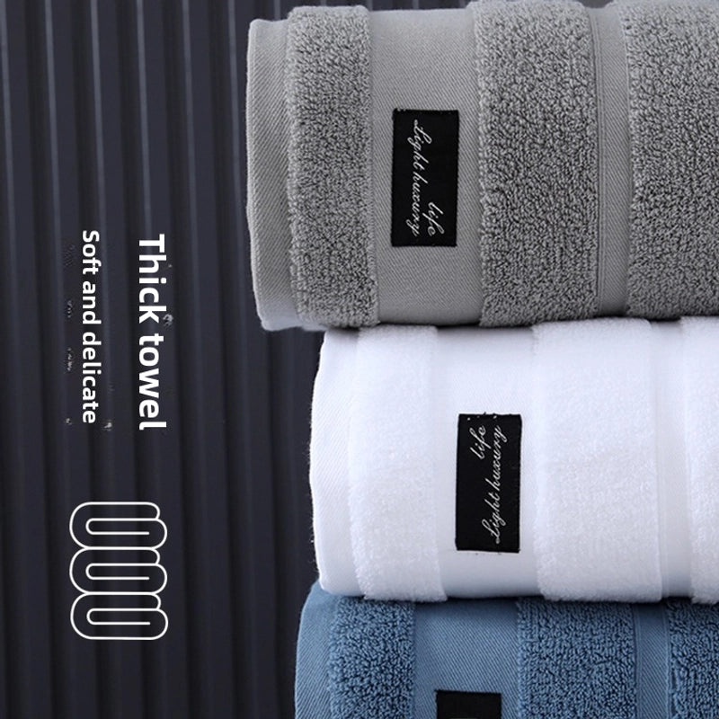 Hilton Cotton Bath Towel 5A Antibacterial Large Towel Embroidered Logo for Hotels & Beauty Salons|Bath Towels & Linens