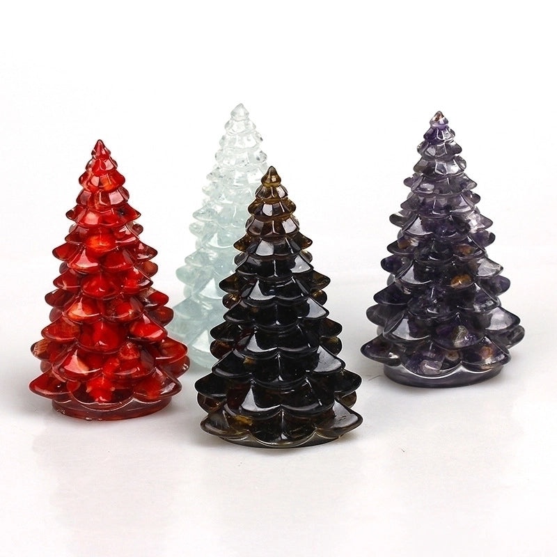 Minimalist Synthetic Resin Christmas Tree Ornaments | Holiday Decorations