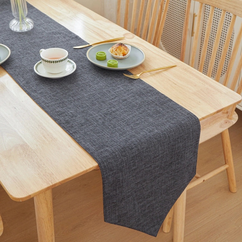 Elegant Minimalist Solid Color Linen Tablecloths for Dining|Home Decor Table Linens