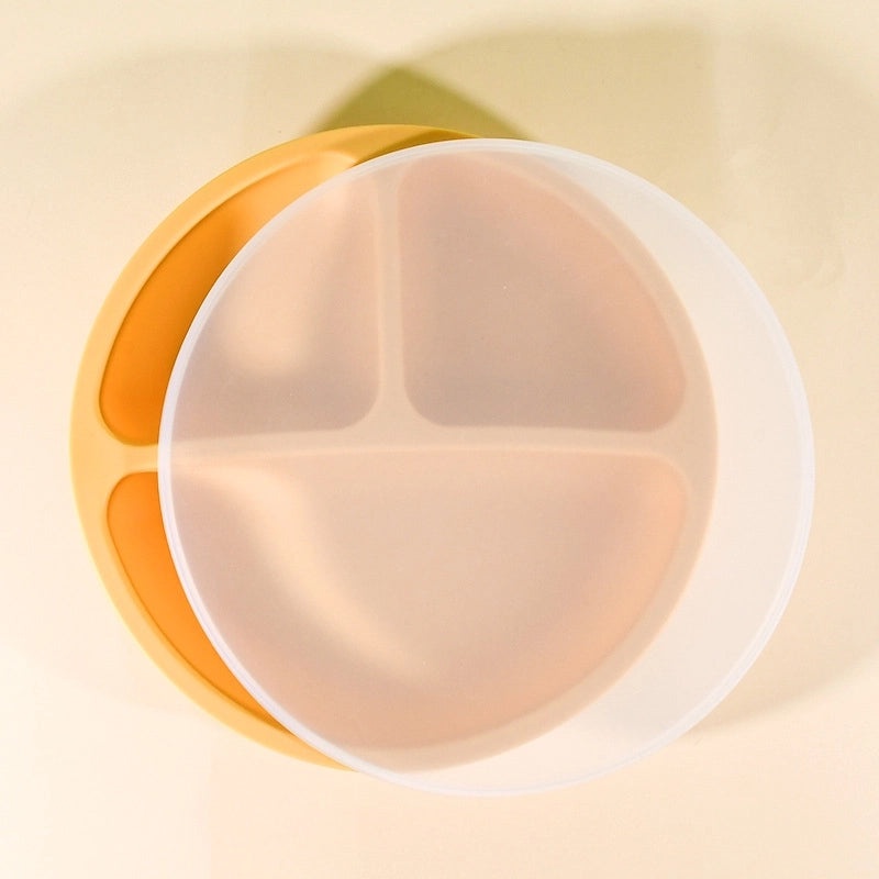 Stylish Single Solid Color Silicone Plate for Daily Use|Kitchenware & Dining Accessories