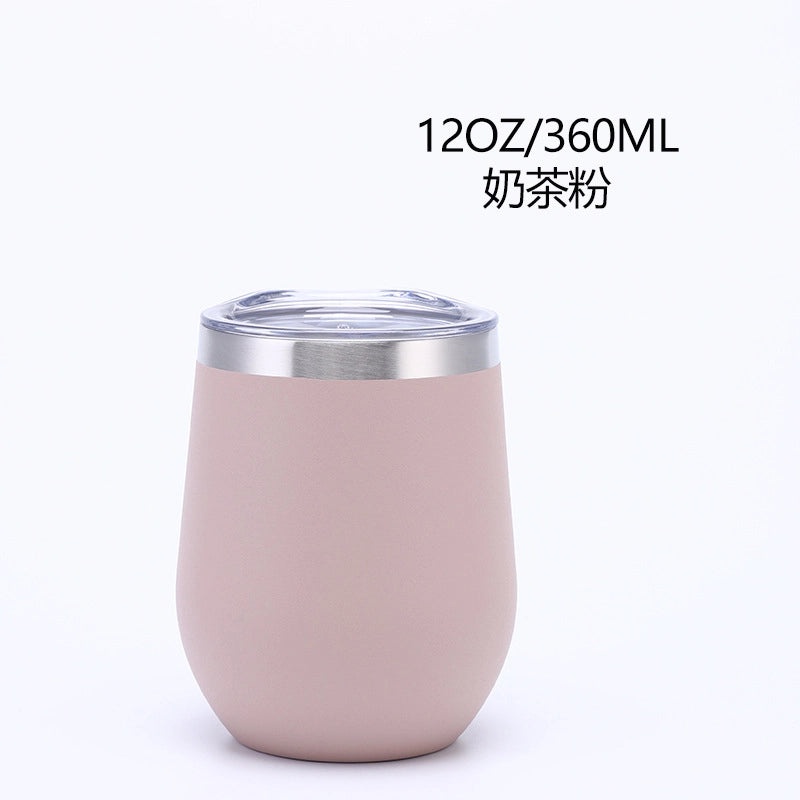 Creative Stainless Steel U-Cup Vacuum Water Bottle Portable Cute Eggshell Design|Drinkware & Water Bottles