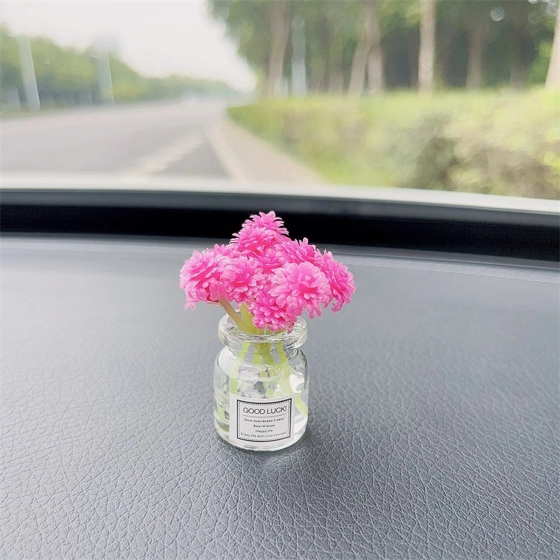 Elegant Minimalist Flower Glass Ornaments for Women|Home Decor Accessories