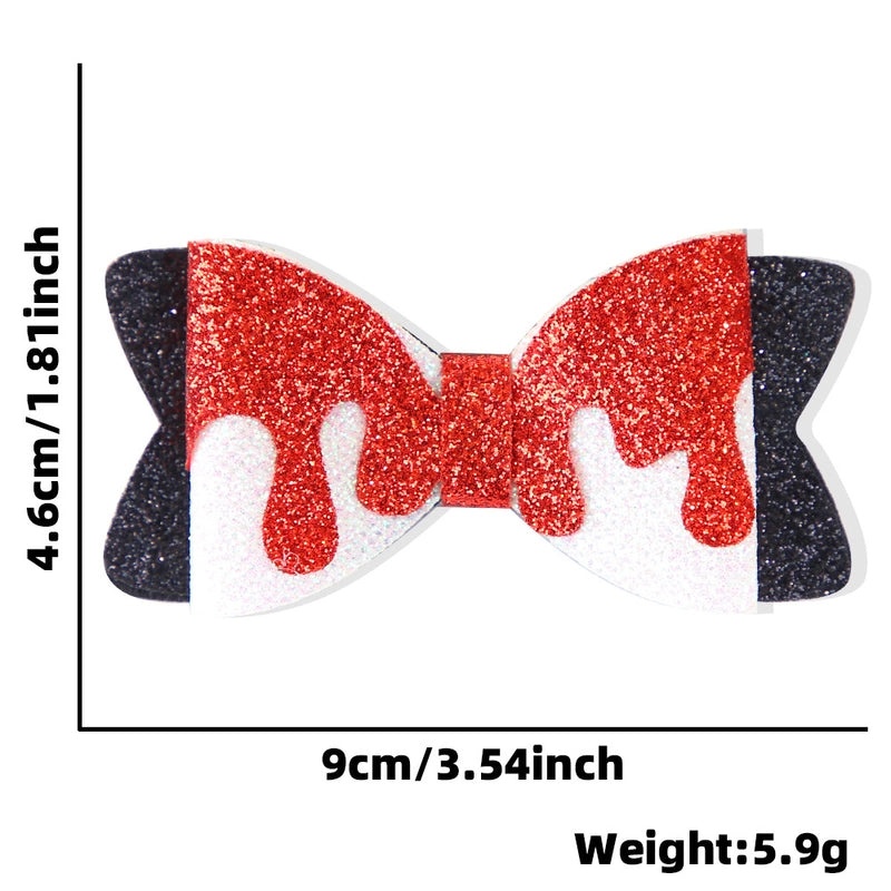 Halloween Spider Bat Bow Hair Clip Ghost Witch Hat Party Decoration | Hair Accessories