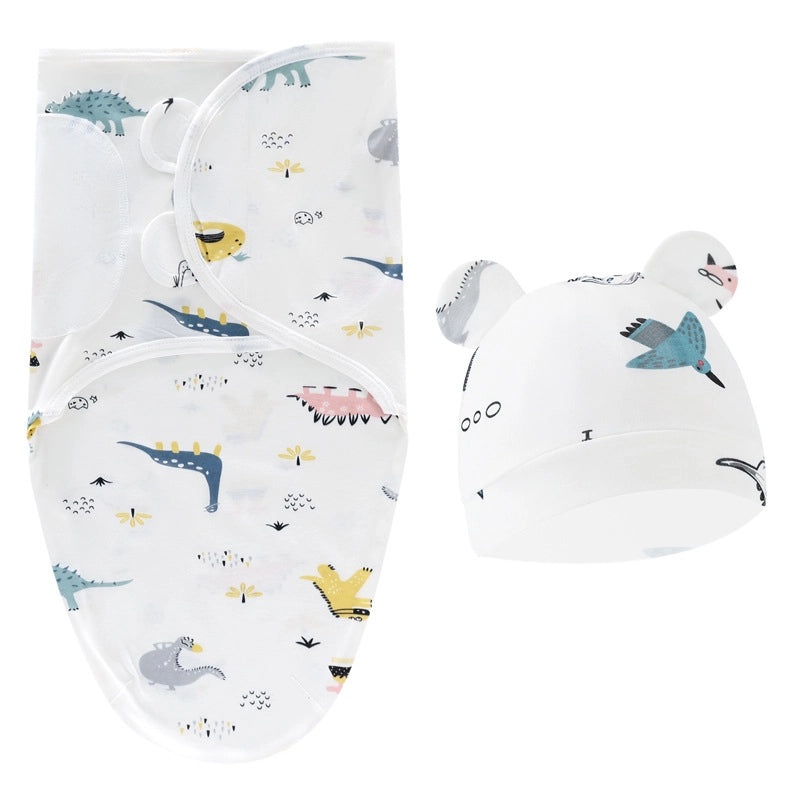 Newborn Baby Spring Sleeping Bag and Hat Set Soft Silkworm Fabric for Delivery Room 8304|Baby Clothing & Accessories