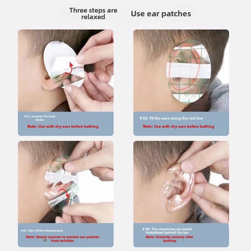 Waterproof PU Film Baby Swim Ear Stickers Disposable Bath Shampoo Protective Earmuffs|Baby Care Accessories