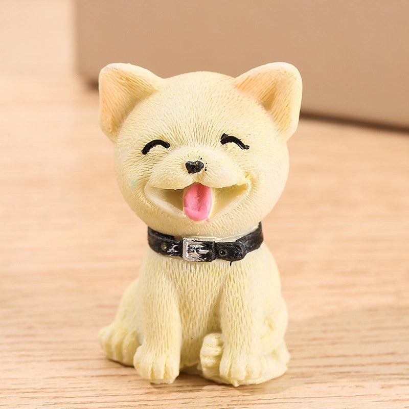 Colorful Puppy Micro Landscape Resin Figurine | Home & Garden Decorations