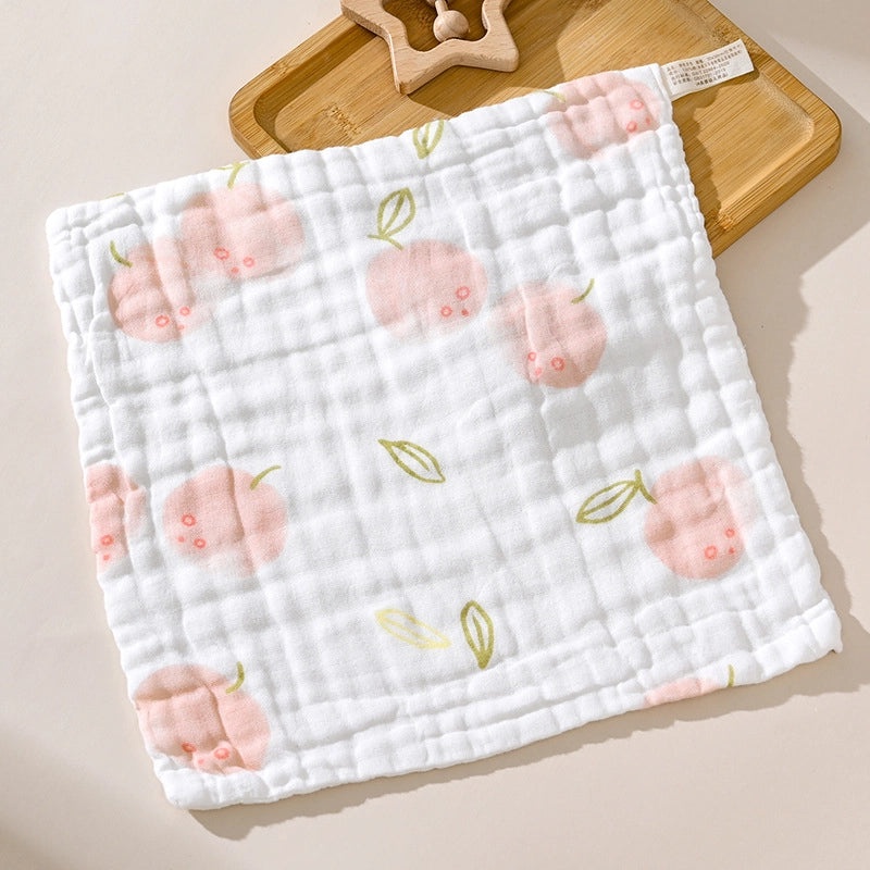 Adorable Cartoon Fruit and Fish Baby Burp Cloths Soft Infant Accessories|Baby Essentials