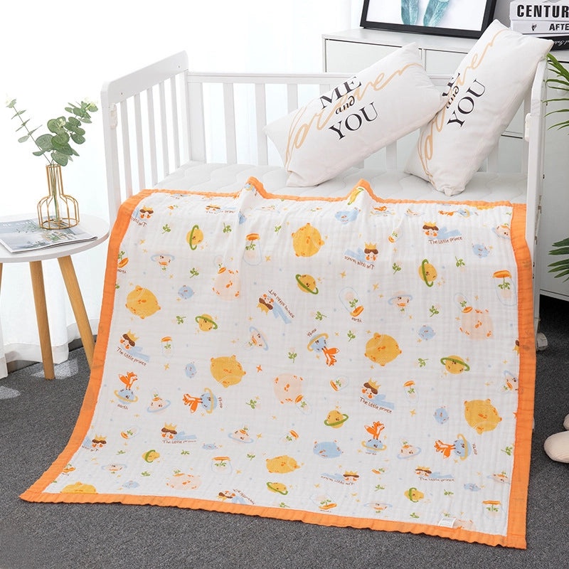 Soft Baby Bath Towel | Newborn Six-layer Gauze Cotton Absorbent Bath Quilt | Baby Care Essentials|婴儿用品