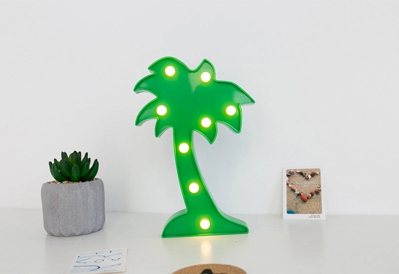 Korean Chic LED Flamingo Cactus Pineapple Cloud Decorative Table Lamp Nightlight | Home Decor Lighting