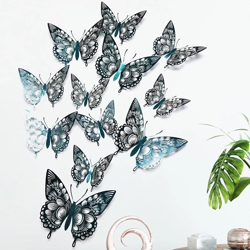 Elegant Iridescent Butterfly Wall Decal for Home Decor|Wall Stickers