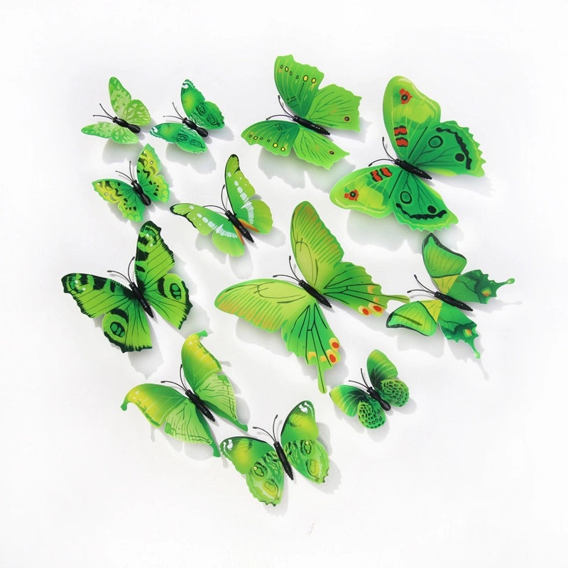 Creative Waterproof Butterfly Wall Stickers Self-adhesive PVC Home Decor Background|Home Decor & Wall Stickers