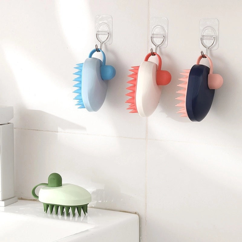 Stylish Geometric TPR Shampoo Brush for Bathing and Hair Care | Bath & Body Accessories