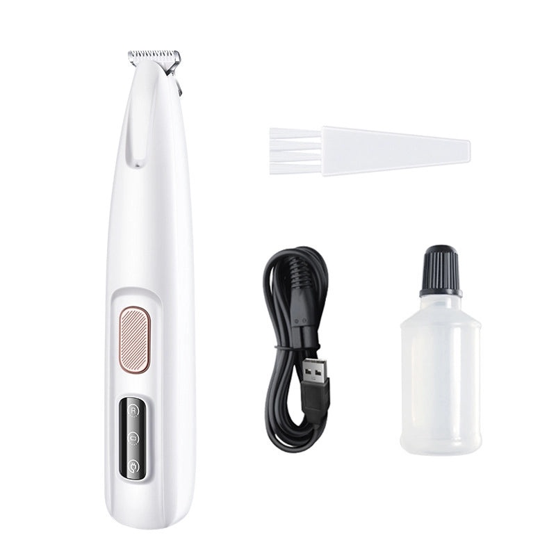 Waterproof Pet Hair Trimmer with Wide Cutter Head and LED Light for Dog and Cat Face, Ears, Eyes Grooming|Pet Grooming Tools