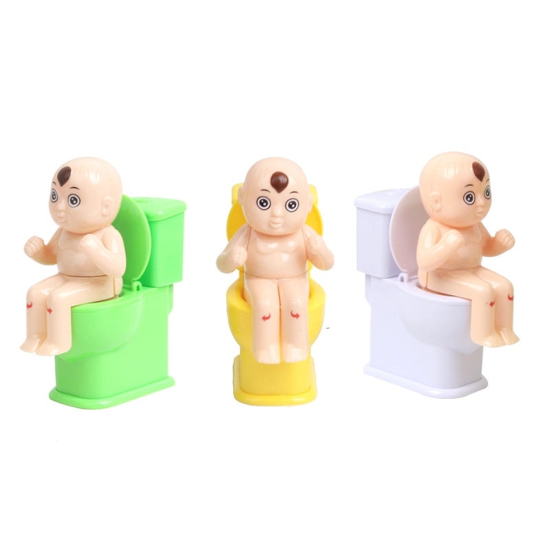 Creative Funny Toilet Doll Stress Relief Water Spray Toy for Bathroom Fun|Bathroom Accessories