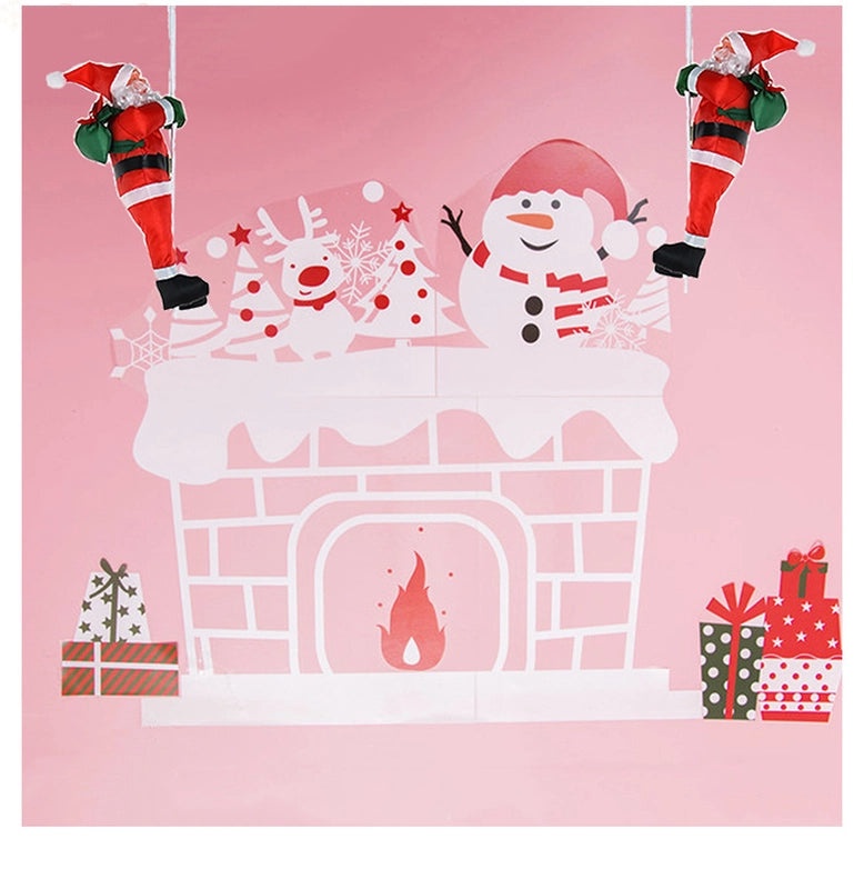 Christmas Nordic Santa Claus Decoration PVC Polyester Holiday Party Ornament|Home Decor & Seasonal Decorations