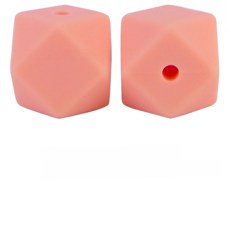 17mm Silicone Octagonal Beads for Pacifier Chains DIY Accessories | Baby & Mom Essentials