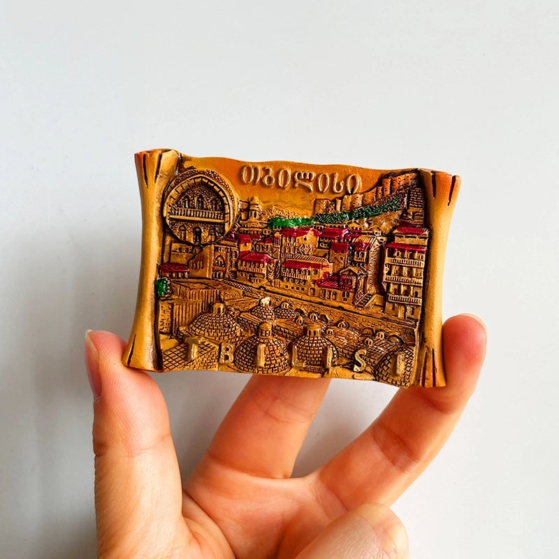 3D Travel Refrigerator Magnet Stickers Europe Cities Souvenirs Creative Tourist Gifts|Home Decor & Magnets