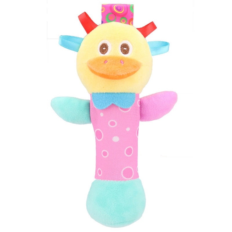 Cartoon Animal Baby Hand Rattle Stick Soft Newborn Toy|Baby Toys & Accessories