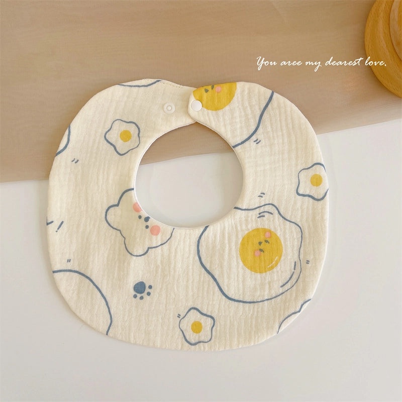 Baby Soft Cotton Gauze Newborn Bib Waterproof Absorbent Scarf for Autumn Winter|Baby & Kids Accessories
