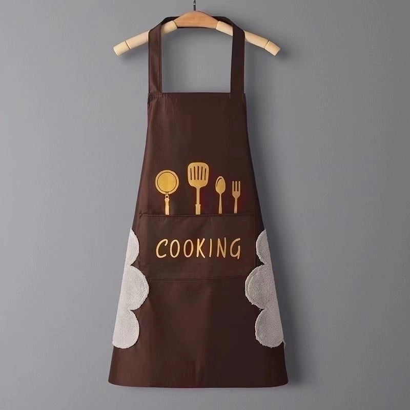 Classic Solid Color Polyester Apron for Everyday Use | Kitchen Accessories