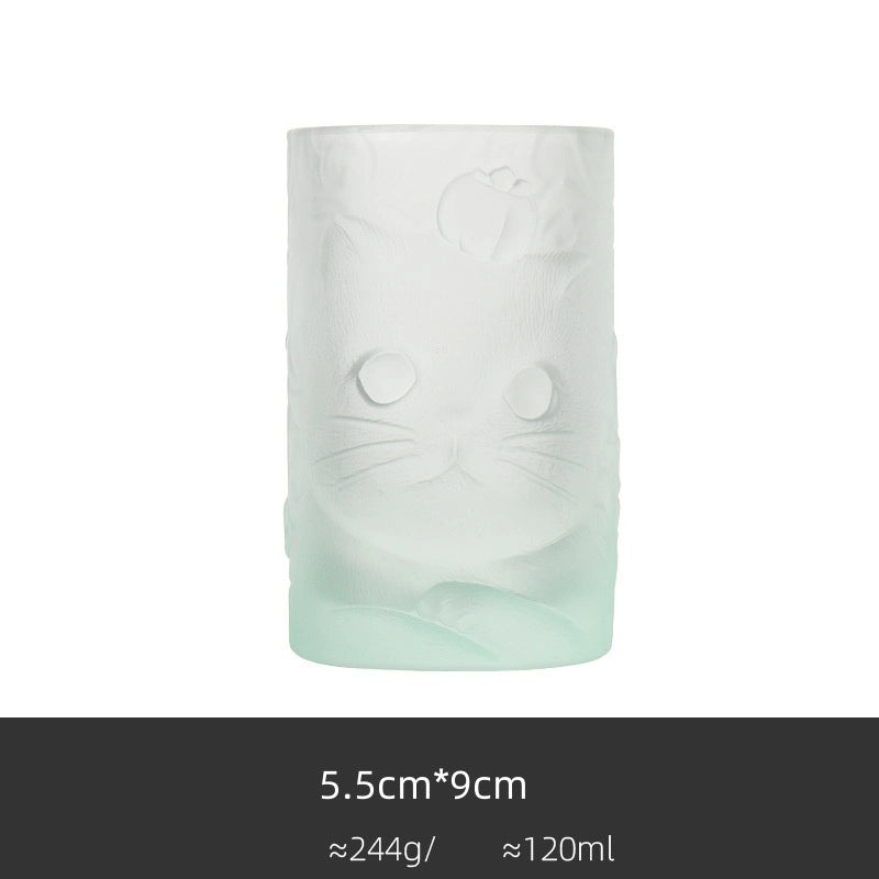 Adorable Cat Glass Tumbler 1 Piece | Drinkware