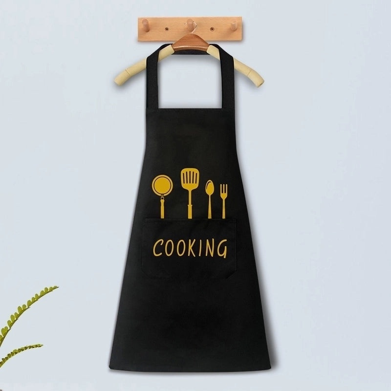 Classic Solid Color Polyester Apron for Everyday Use | Kitchen Accessories