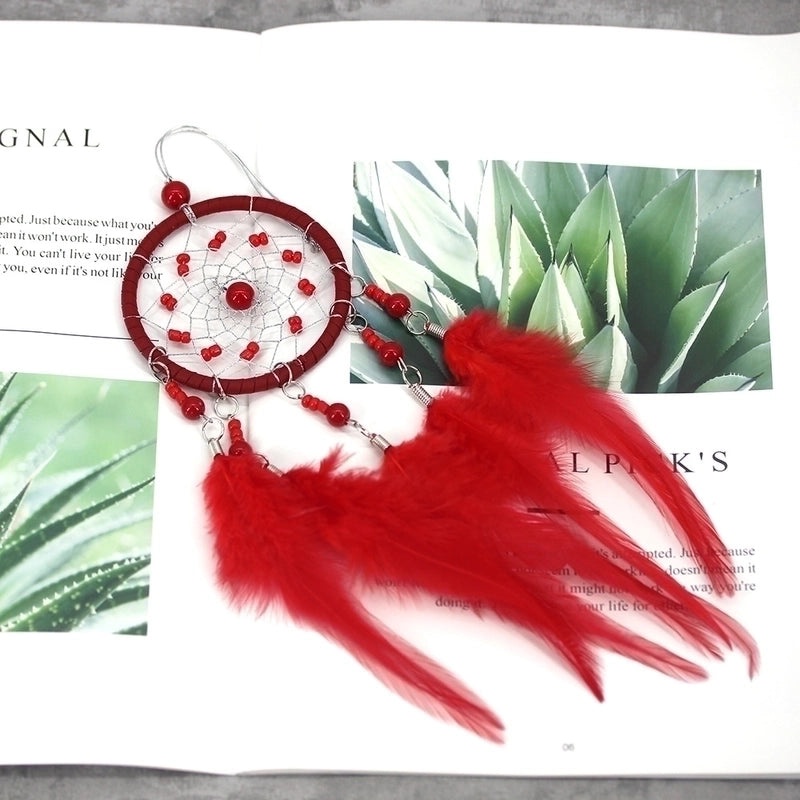 Bohemian Feather Dreamcatcher Pendant for Bag Keychain Car and Home Decor|Home Decor Accessories