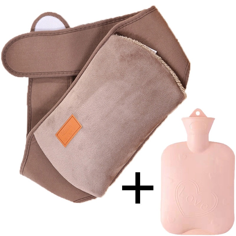 Plush Hot Water Bag with Protective Belt for Waist and Hands Warmth | Home & Personal Care