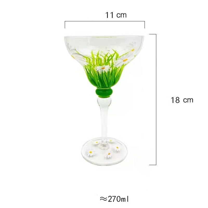 Elegant Casual Fruit Crystal Wine Glass - Single Piece|Home & Kitchen Tableware