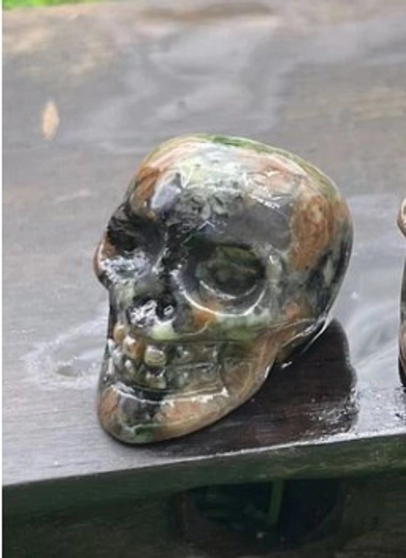 Halloween Punk Skull Natural Stone Decor|Jewelry & Accessories