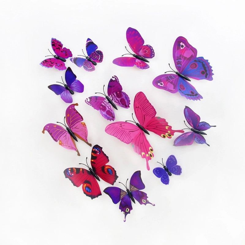 Creative Waterproof Butterfly Wall Stickers Self-adhesive PVC Home Decor Background|Home Decor & Wall Stickers