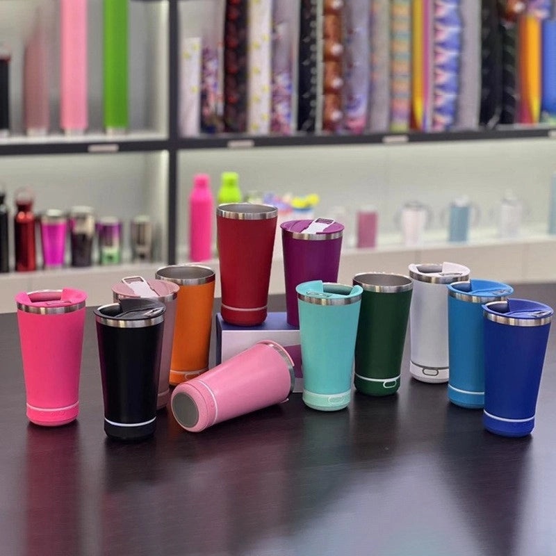 Solid Color 304/201 Stainless Steel Thermos Cup - Durable Casual Insulated Drinkware|Drinkware & Thermoses