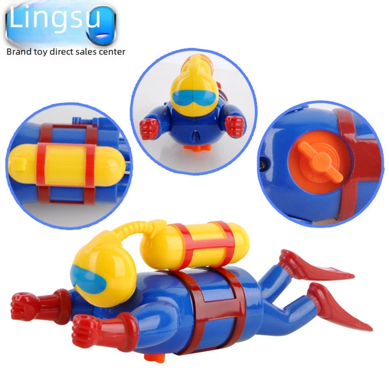 Kids Diving Doll Toy with Coil Swim Bath Pool Fun|Children's Toys & Bath Accessories