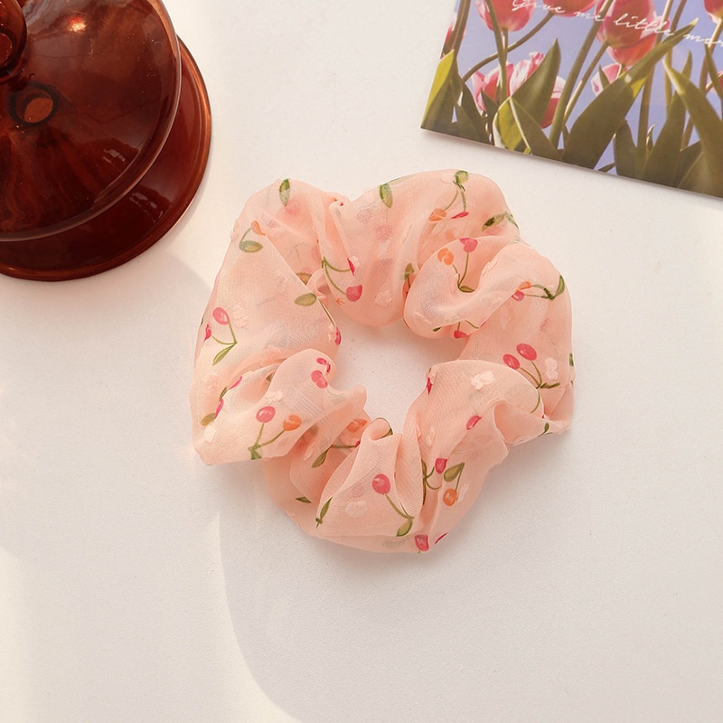 Women's Cute Daily Organza Hair Tie Lattice Flower Bow Knot