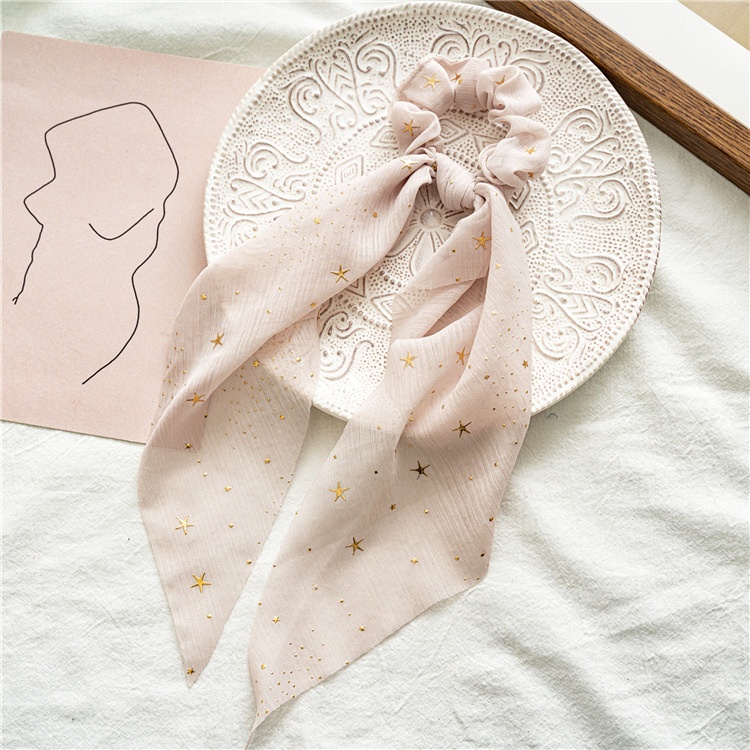 Women's Daily Handmade Cloth Hair Scrunchie Star Pattern