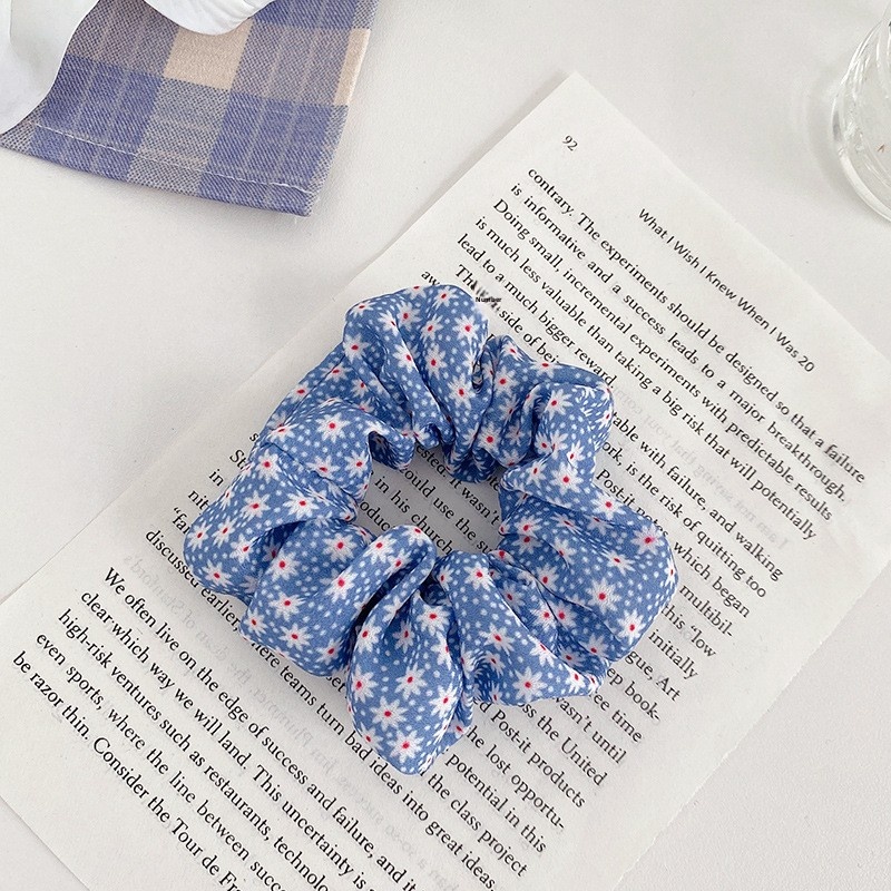 Women's Daily Damage-Free Fabric Hair Tie Floral Polka Dots Bow