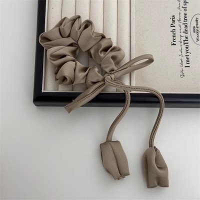 Women's Sweet Cloth Hair Tie Solid Color Flower Bow Knot Daily Accessory