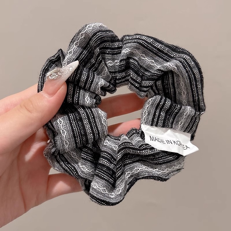 Women's Sweet Bun Scrunchie Hair Tie Multi-layer Lace Knit Cloth